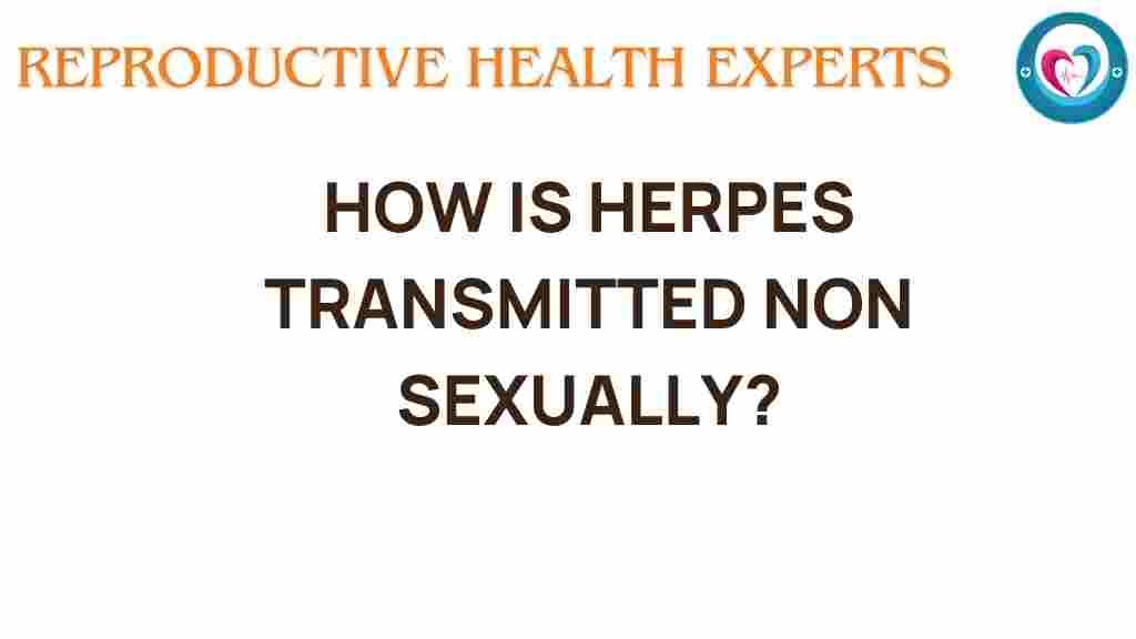 herpes-transmission-non-sexually